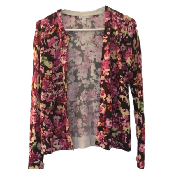 Charter Club Floral Cardigan Size s small pink - Picture 1 of 4